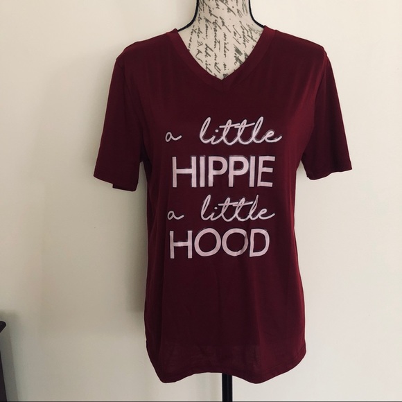 A Little Hippie a Little Hood Graphic T Shirt - Picture 2 of 2